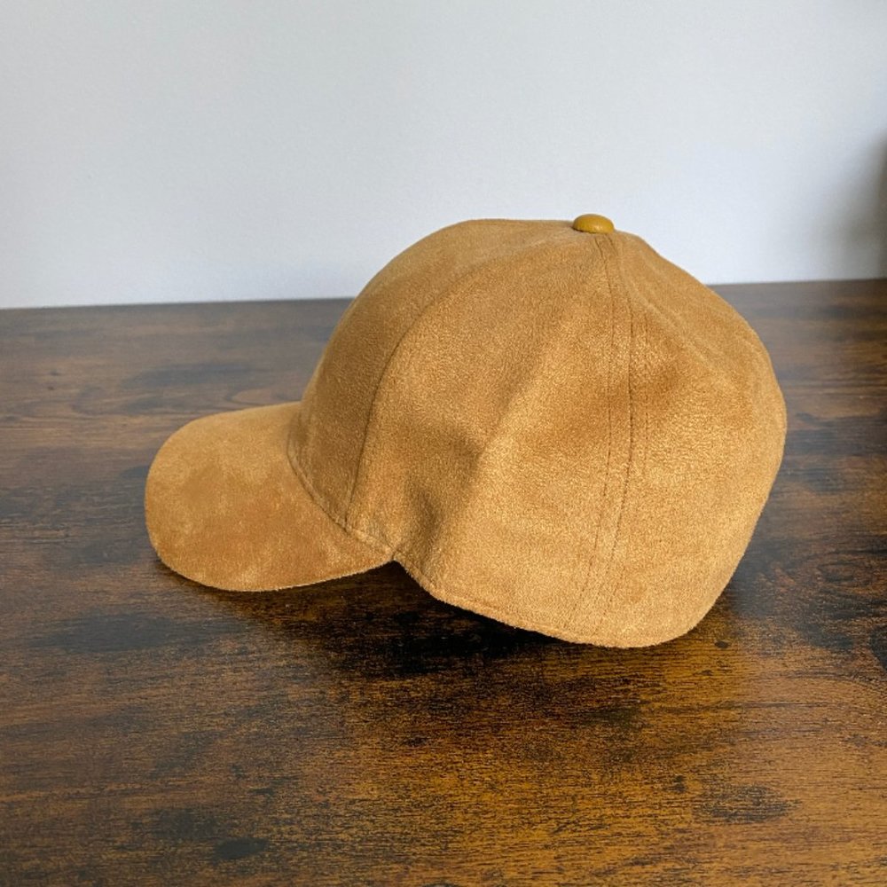 H&M Faux Suede Tan Baseball Cap | Size: Medium/56